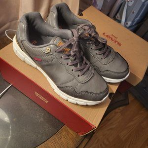 Levi's® Stallion Burnish Faux Leather Sneakers (Gray) - NWB